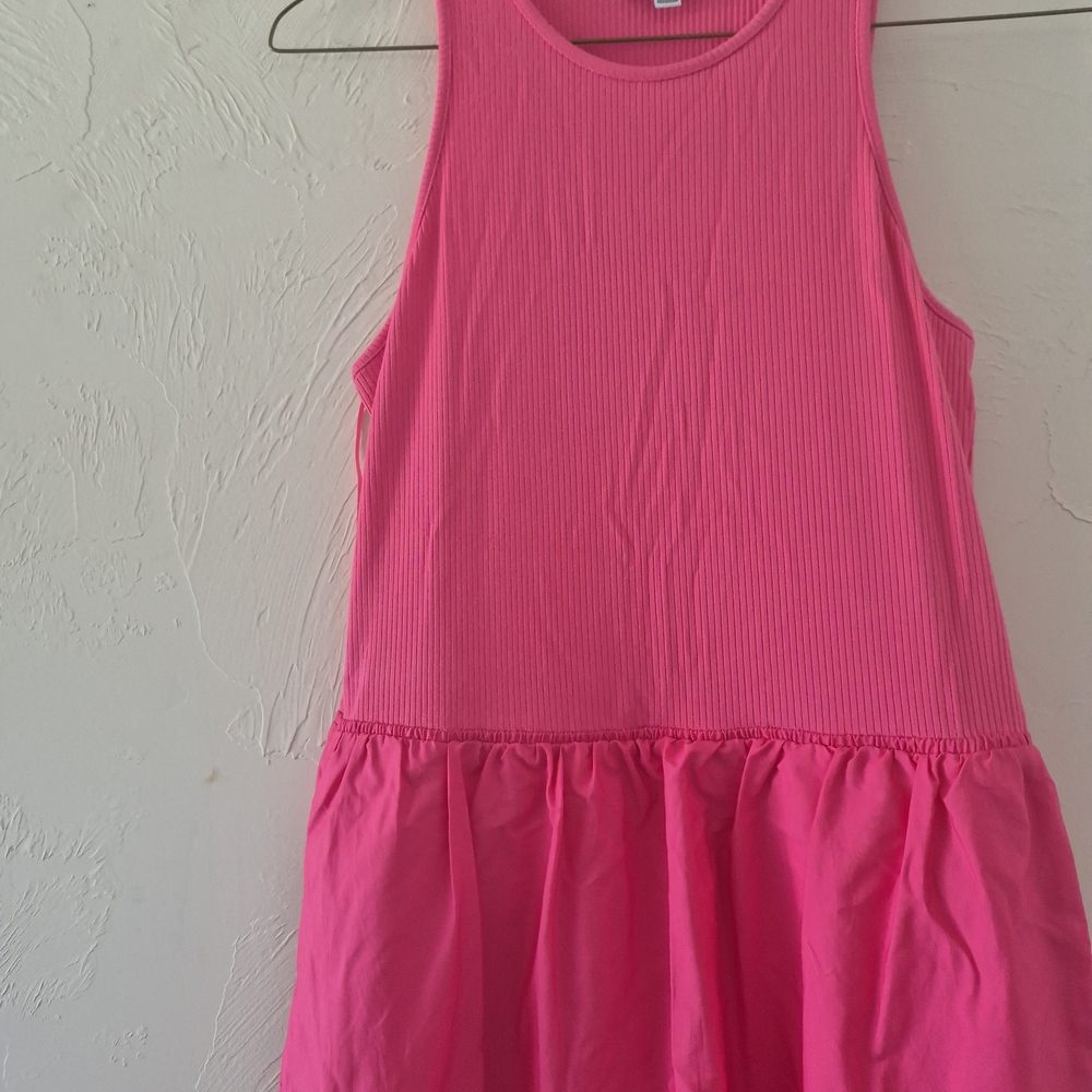 Pink Sleeveless Maxi Dress